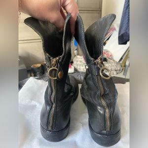 FIORENTINI + BAKER back zip black boots